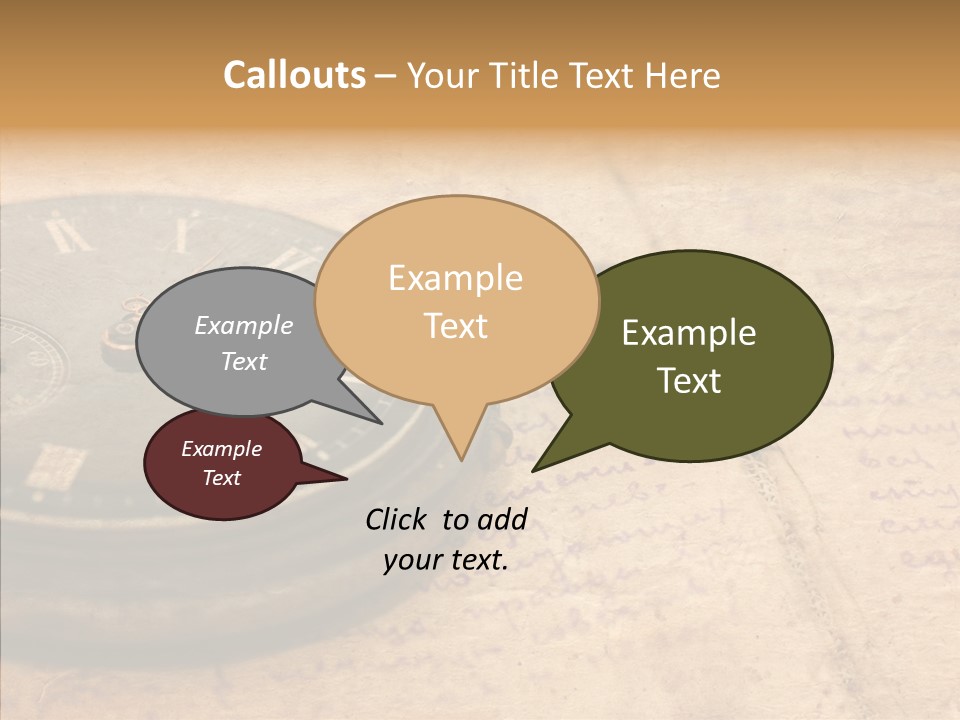 Time Touching Retro PowerPoint Template