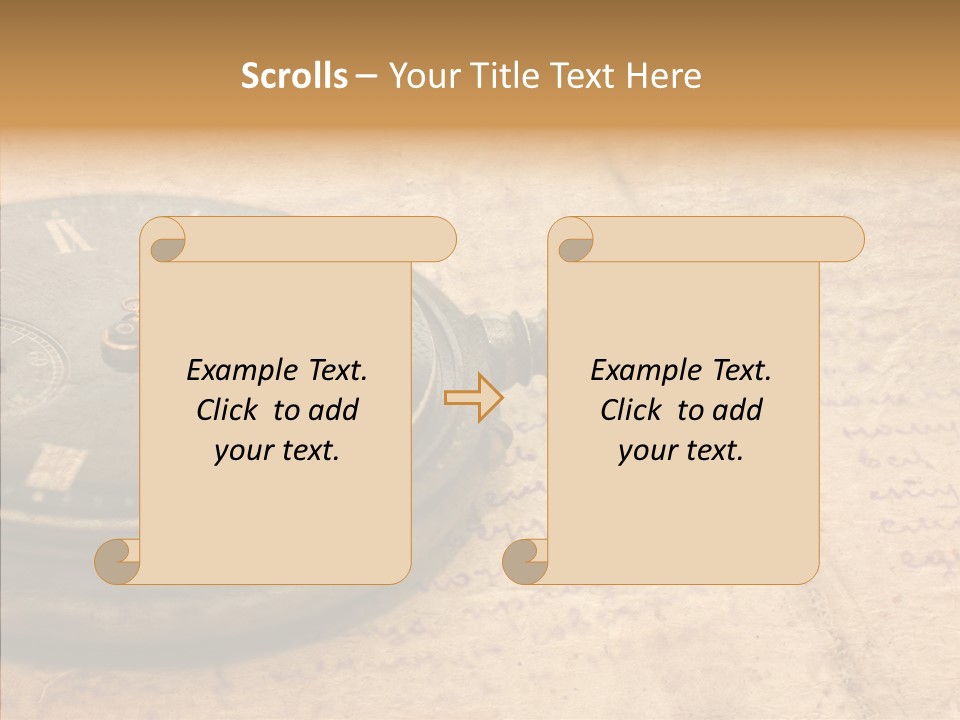 Time Touching Retro PowerPoint Template