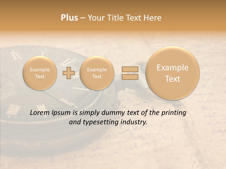 Time Touching Retro PowerPoint Template