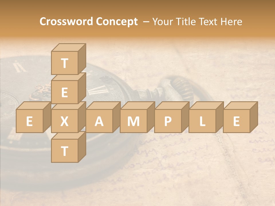 Time Touching Retro PowerPoint Template