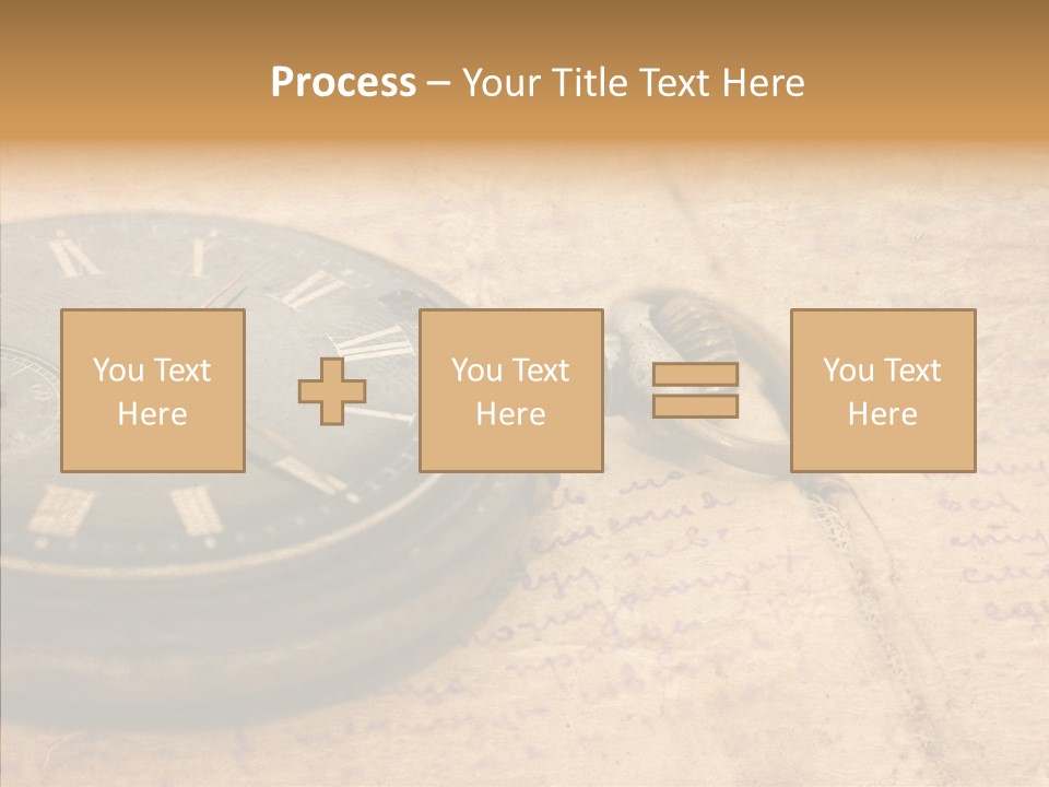 Time Touching Retro PowerPoint Template