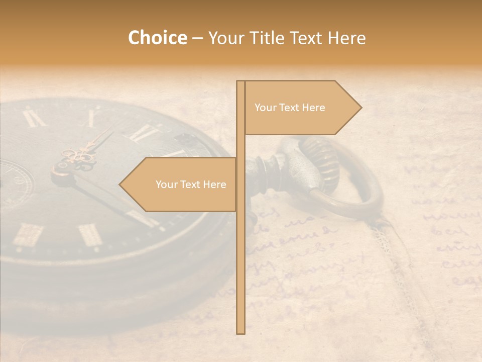 Time Touching Retro PowerPoint Template