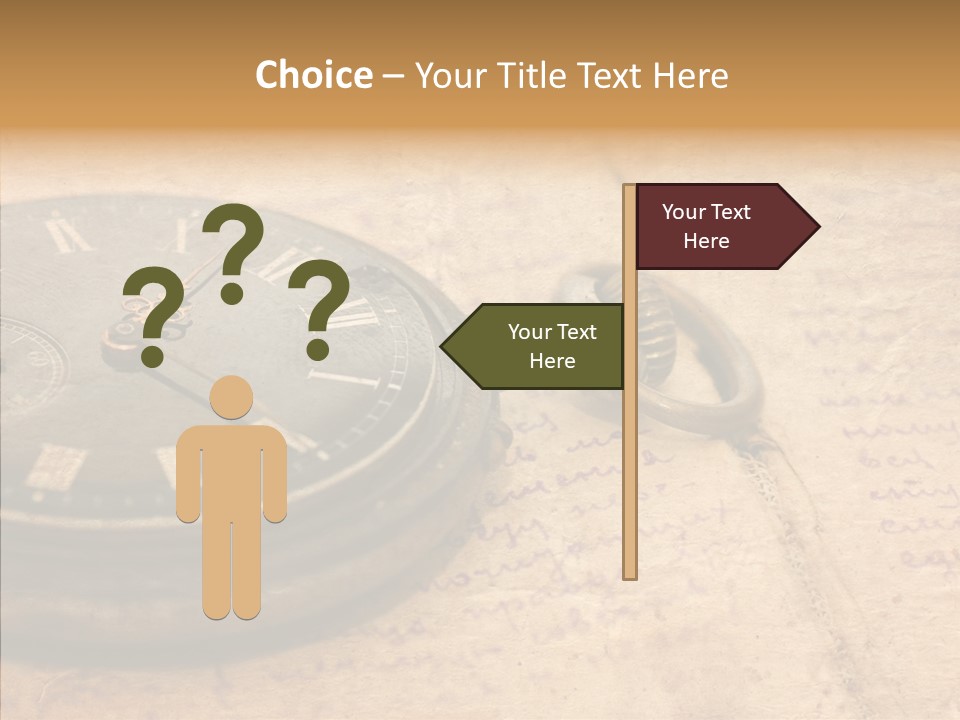 Time Touching Retro PowerPoint Template