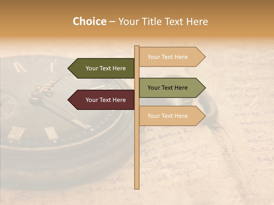 Time Touching Retro PowerPoint Template