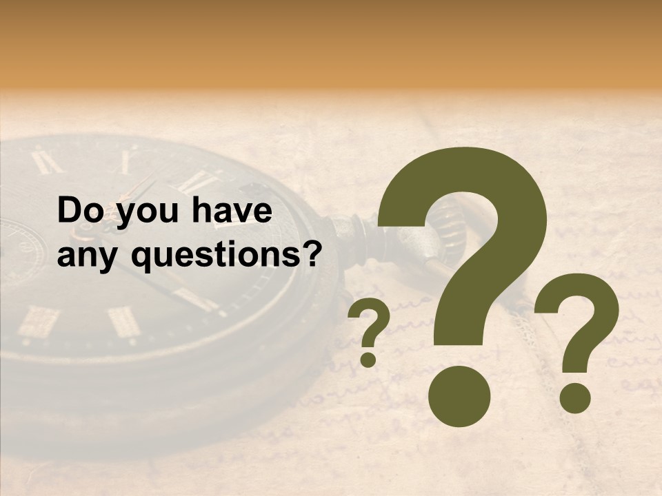 Time Touching Retro PowerPoint Template