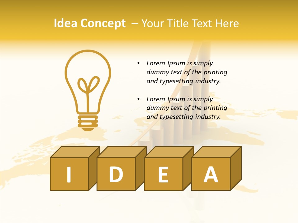 Improvement Market Bar PowerPoint Template