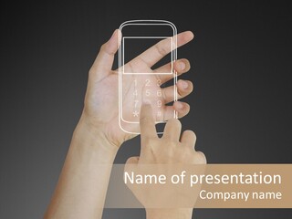 Icon Sms Wireless PowerPoint Template