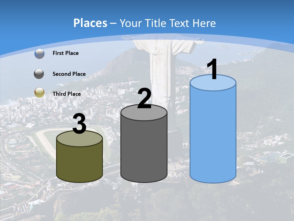 Landmark Helicopter Rio PowerPoint Template