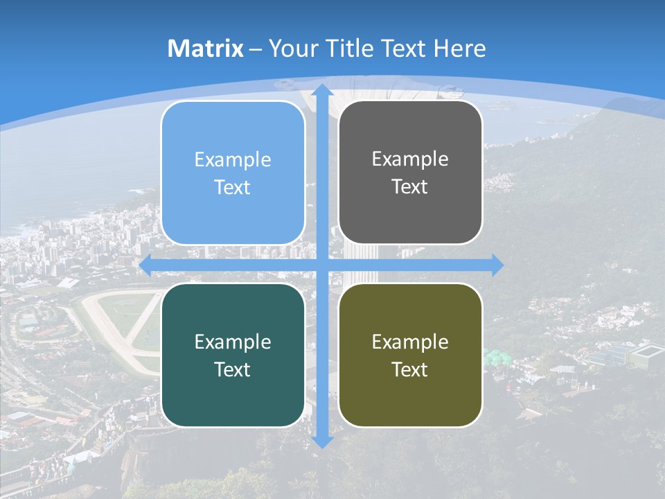 Landmark Helicopter Rio PowerPoint Template
