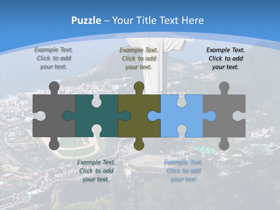 Landmark Helicopter Rio PowerPoint Template