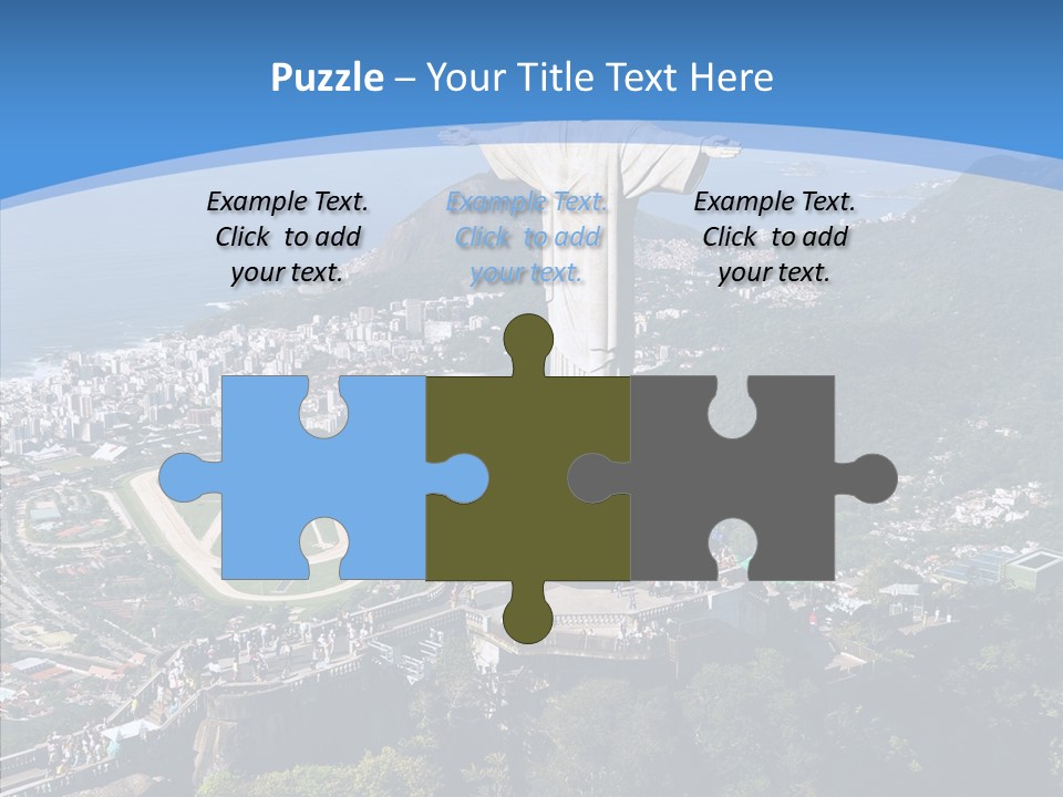 Landmark Helicopter Rio PowerPoint Template