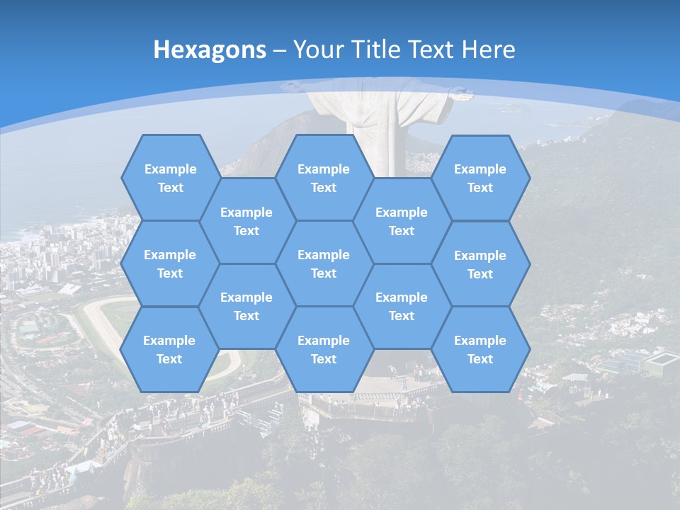 Landmark Helicopter Rio PowerPoint Template