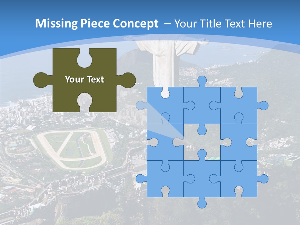 Landmark Helicopter Rio PowerPoint Template