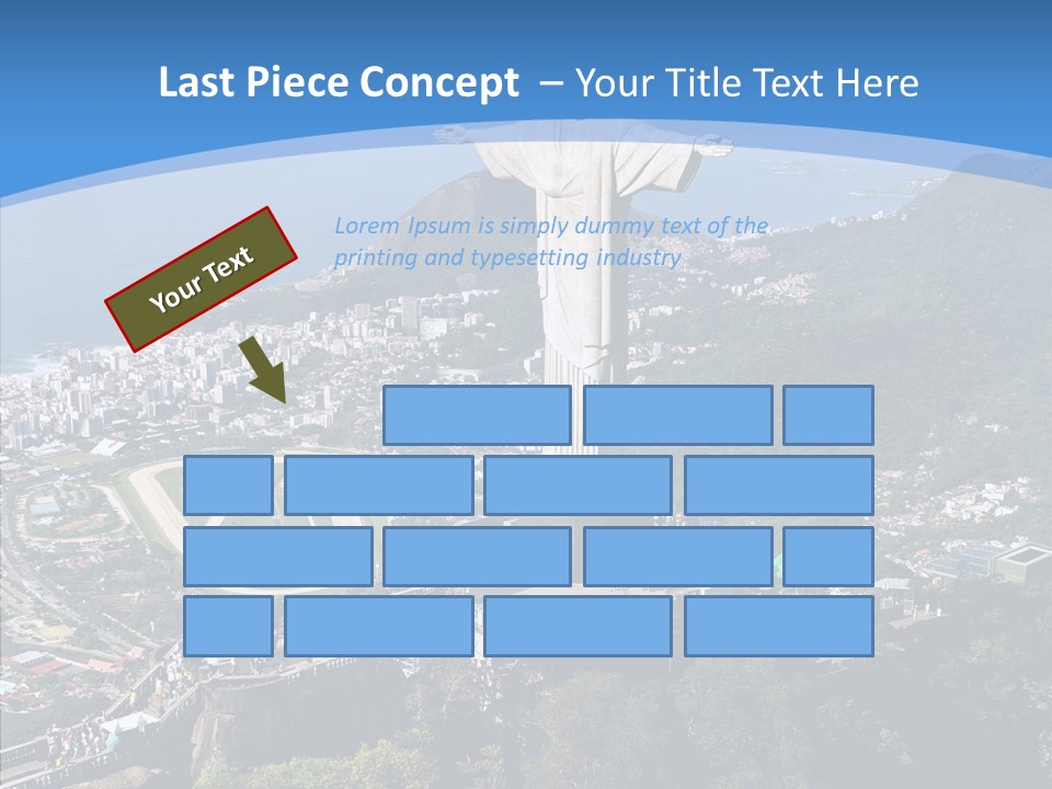 Landmark Helicopter Rio PowerPoint Template