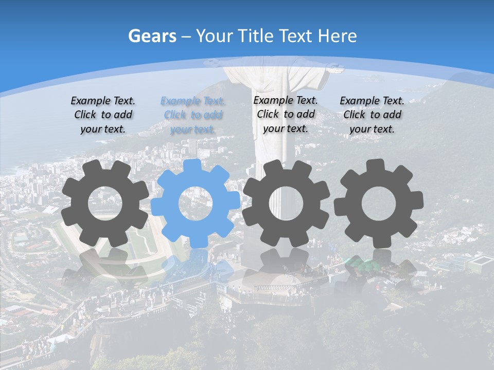 Landmark Helicopter Rio PowerPoint Template