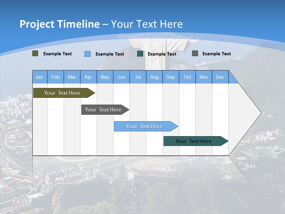 Landmark Helicopter Rio PowerPoint Template