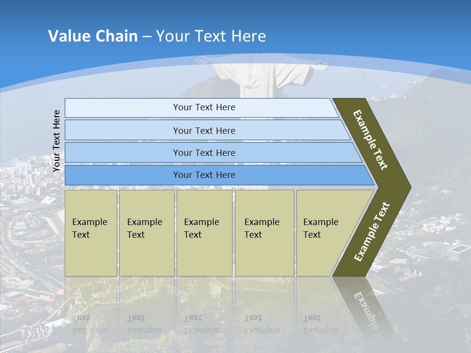 Landmark Helicopter Rio PowerPoint Template