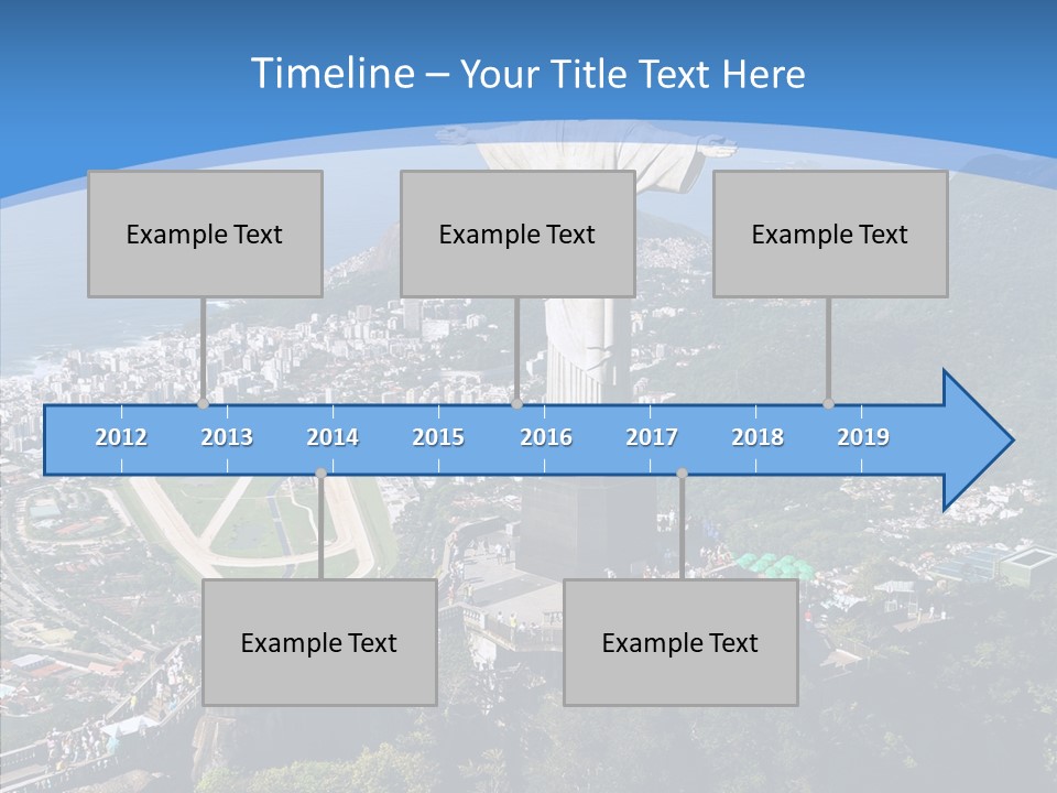 Landmark Helicopter Rio PowerPoint Template