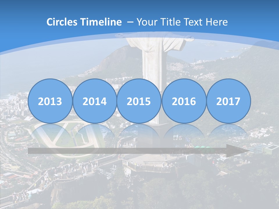 Landmark Helicopter Rio PowerPoint Template