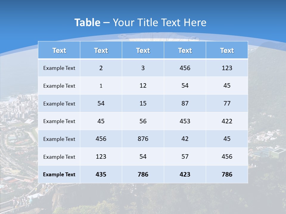 Landmark Helicopter Rio PowerPoint Template