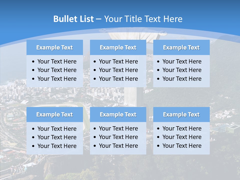 Landmark Helicopter Rio PowerPoint Template