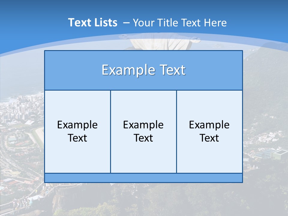 Landmark Helicopter Rio PowerPoint Template