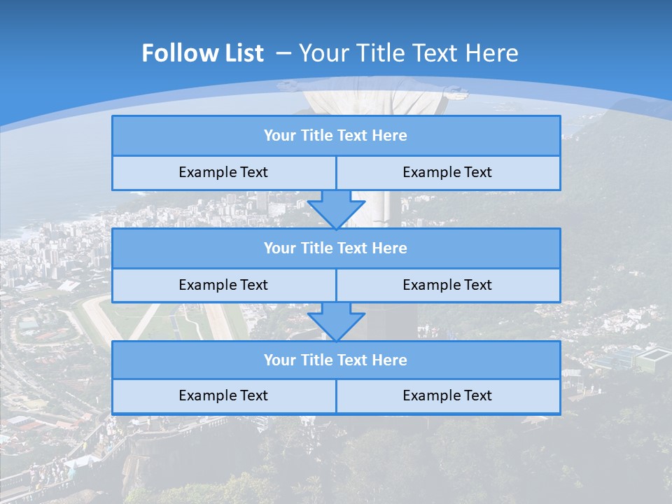 Landmark Helicopter Rio PowerPoint Template