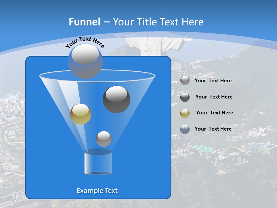 Landmark Helicopter Rio PowerPoint Template