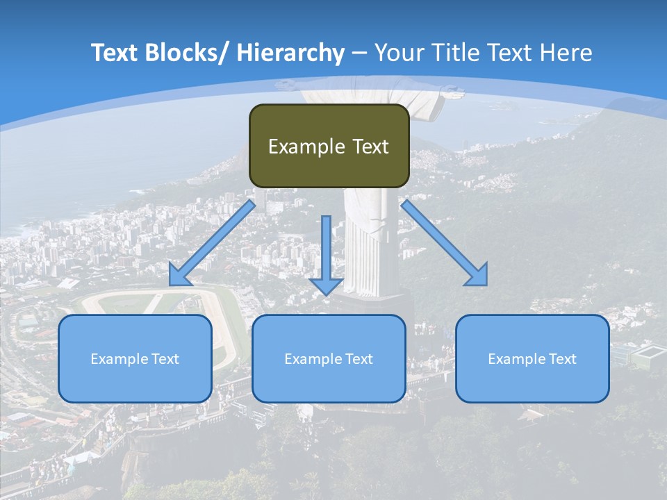 Landmark Helicopter Rio PowerPoint Template