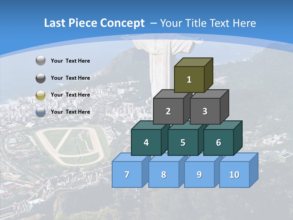 Landmark Helicopter Rio PowerPoint Template