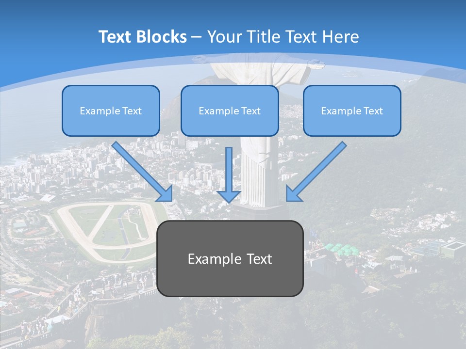 Landmark Helicopter Rio PowerPoint Template