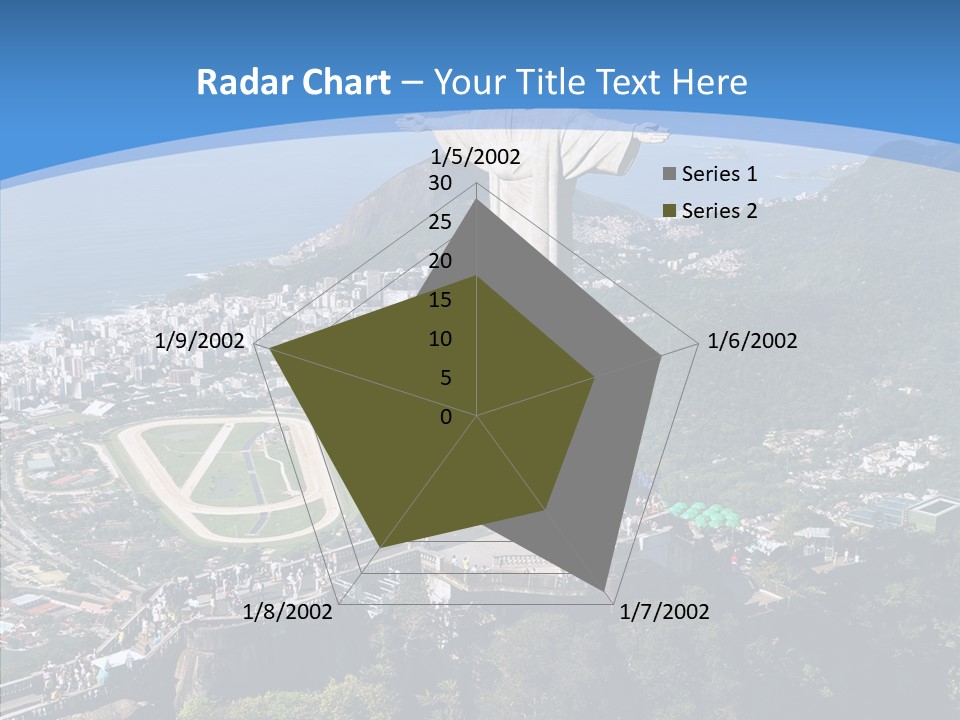 Landmark Helicopter Rio PowerPoint Template