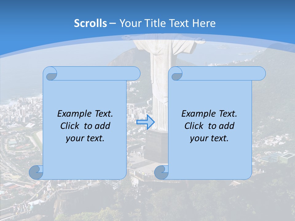 Landmark Helicopter Rio PowerPoint Template