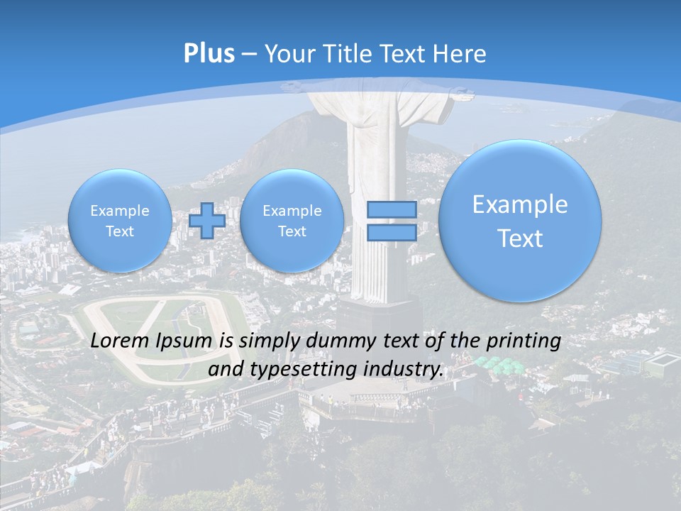 Landmark Helicopter Rio PowerPoint Template