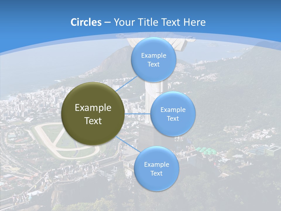 Landmark Helicopter Rio PowerPoint Template