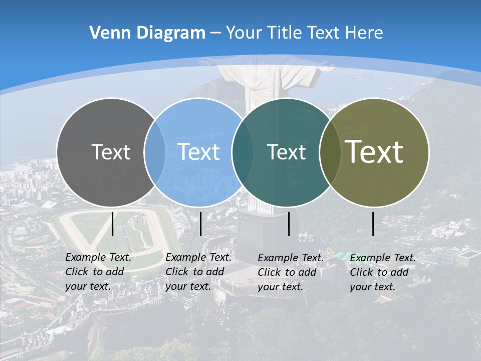 Landmark Helicopter Rio PowerPoint Template