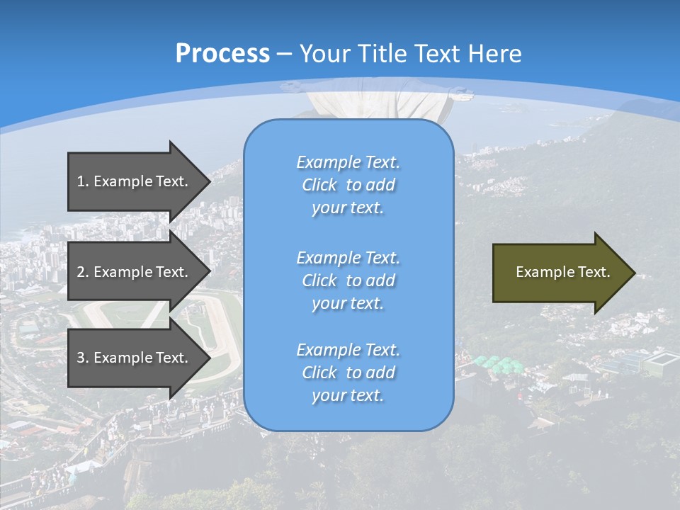 Landmark Helicopter Rio PowerPoint Template