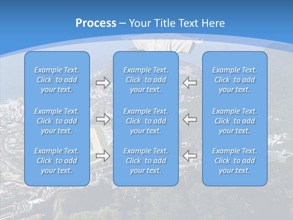 Landmark Helicopter Rio PowerPoint Template
