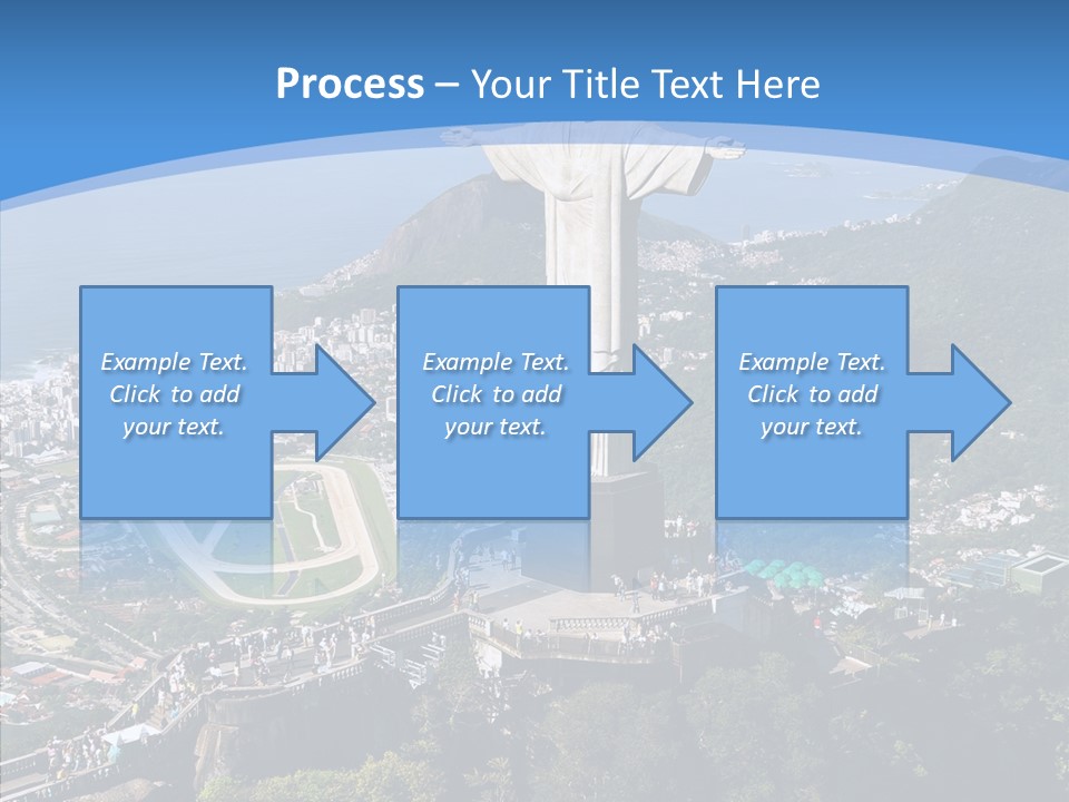 Landmark Helicopter Rio PowerPoint Template