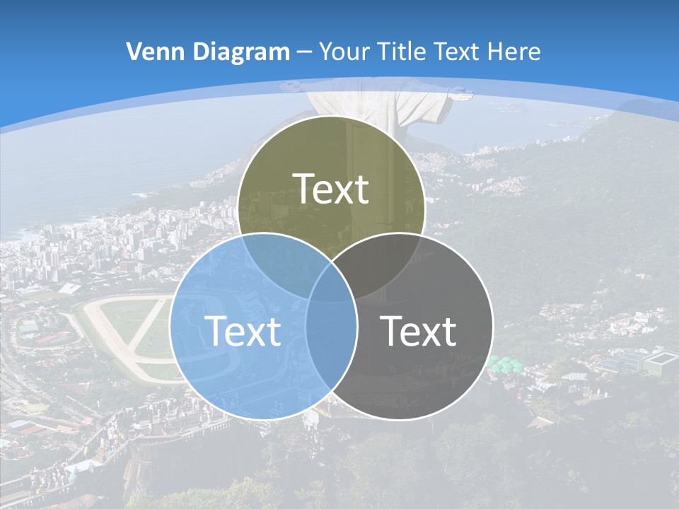 Landmark Helicopter Rio PowerPoint Template