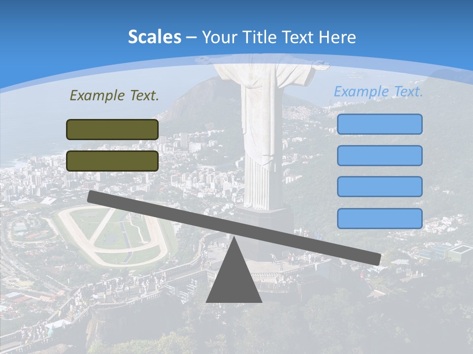 Landmark Helicopter Rio PowerPoint Template