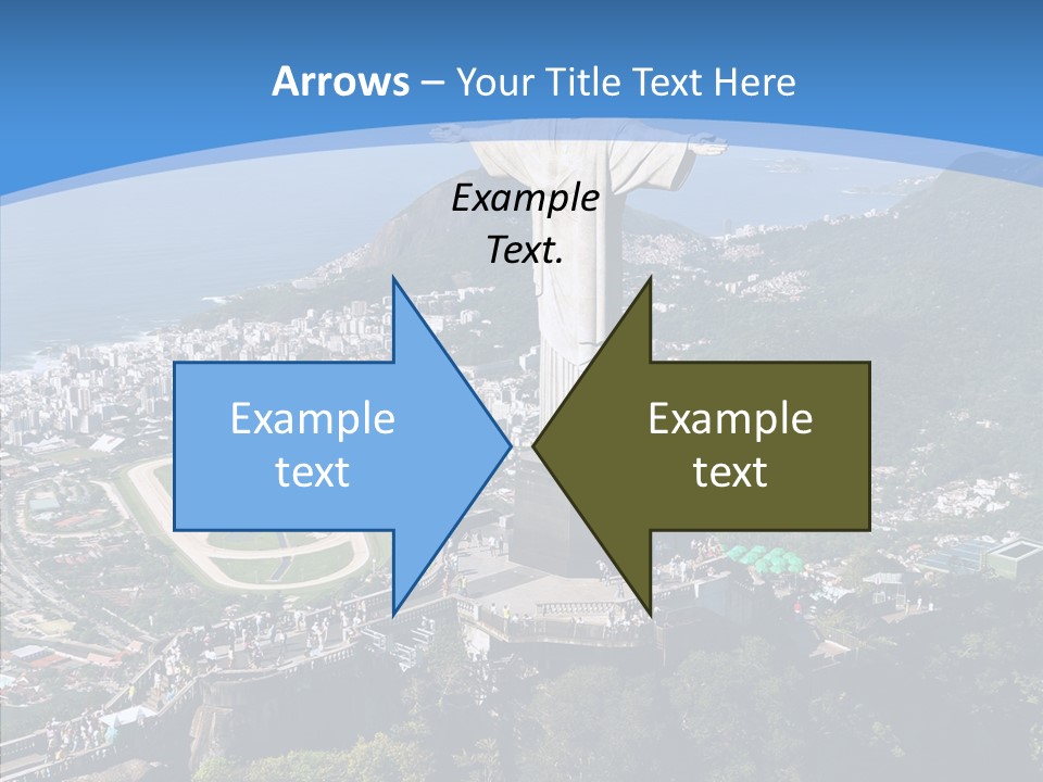 Landmark Helicopter Rio PowerPoint Template