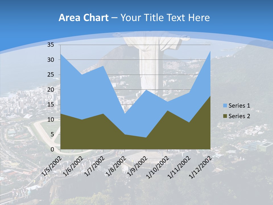 Landmark Helicopter Rio PowerPoint Template