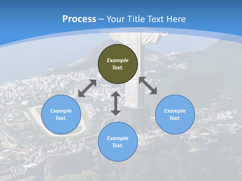 Landmark Helicopter Rio PowerPoint Template
