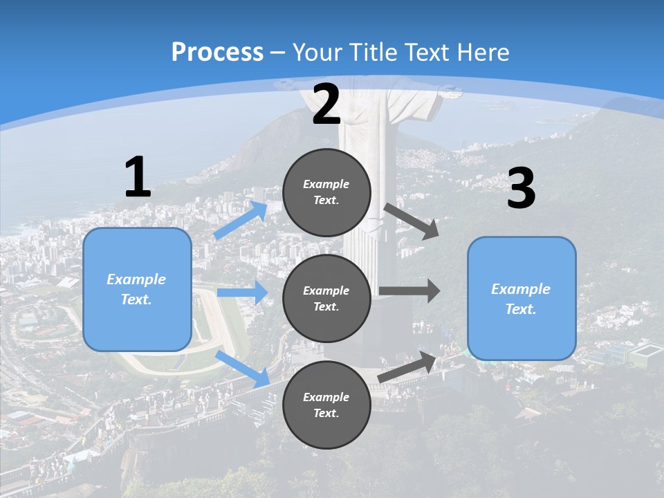Landmark Helicopter Rio PowerPoint Template