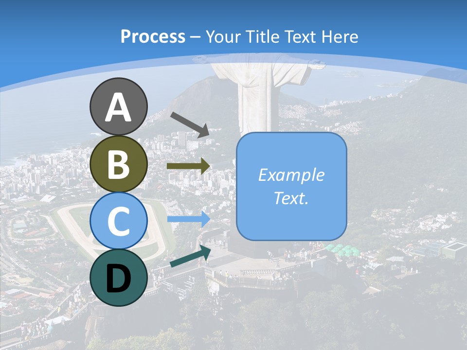 Landmark Helicopter Rio PowerPoint Template