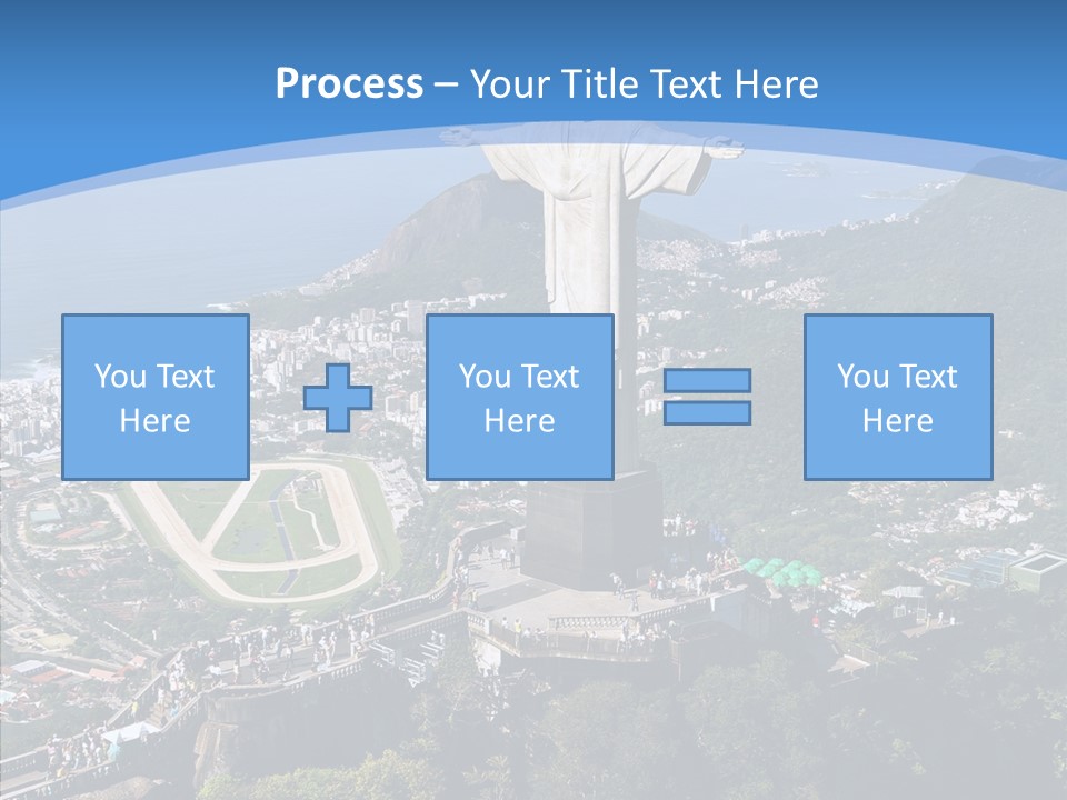 Landmark Helicopter Rio PowerPoint Template