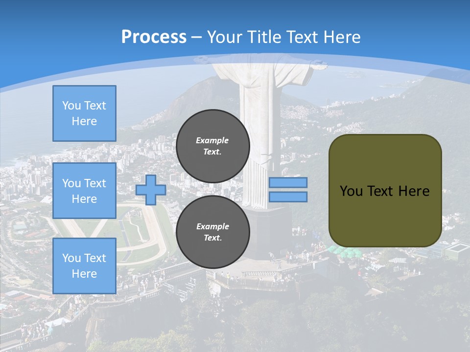 Landmark Helicopter Rio PowerPoint Template