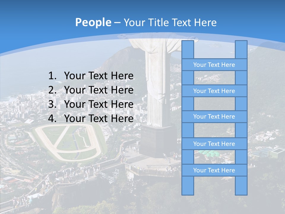 Landmark Helicopter Rio PowerPoint Template