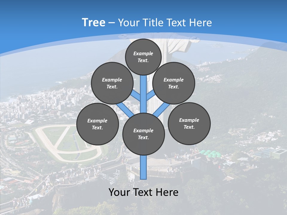 Landmark Helicopter Rio PowerPoint Template